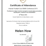 24th March Certificate of Attendance Arsenal0001